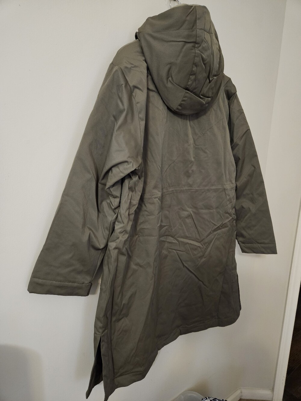 NEW! Bernardo Green Modern Utility Raincoat With Removable Bib Size XL - Picture 10 of 16